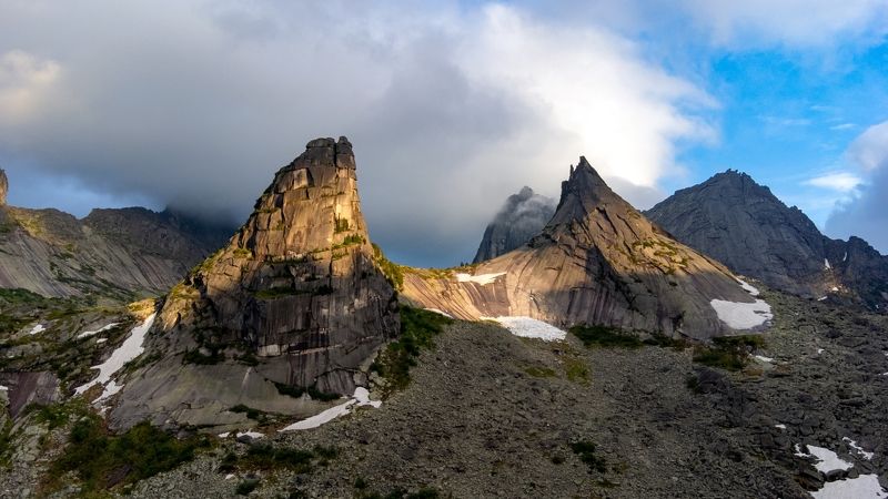ергаки, парабола, енисейская сибирь, дрон Парабола на закате фото превью