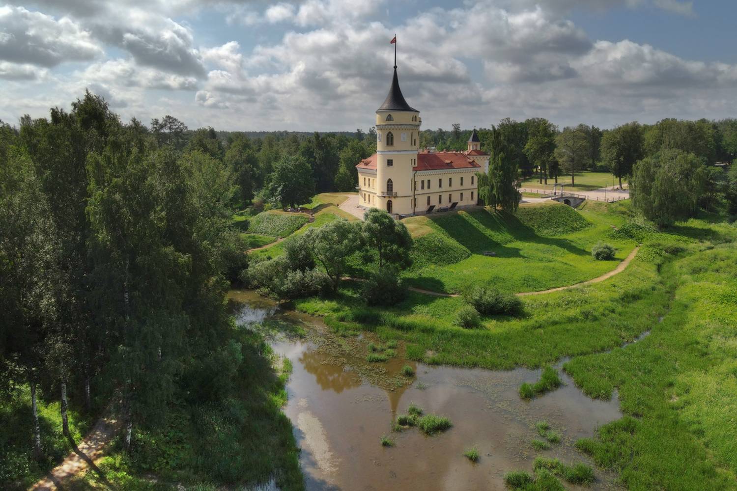 павловск, мариенталь, парк, пушкин, царское, село, лето, рассвет, тузла, река, Илья Штром