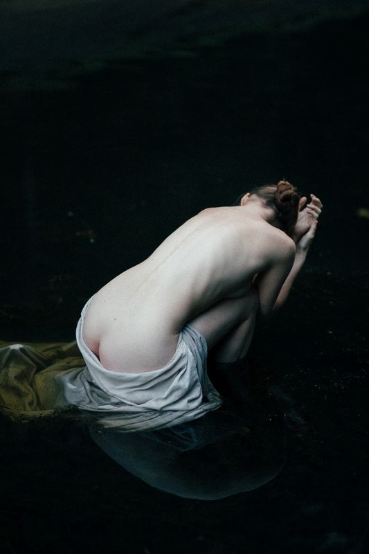 art, nude, naked, female, plain air, beautiful, figure, hips, sensual, sensuality, model, * * * фото превью