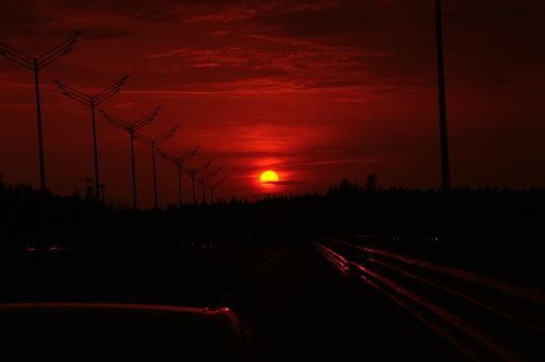 Закат по пути...