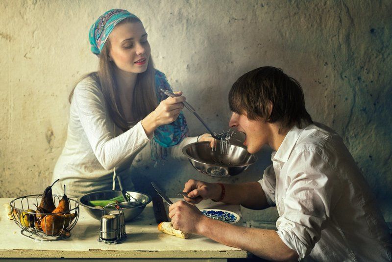 Basement, Color, Family, Light, Love, Man, Nails, Pears, Photography, Whisper, Woman Heavy Meal фото превью