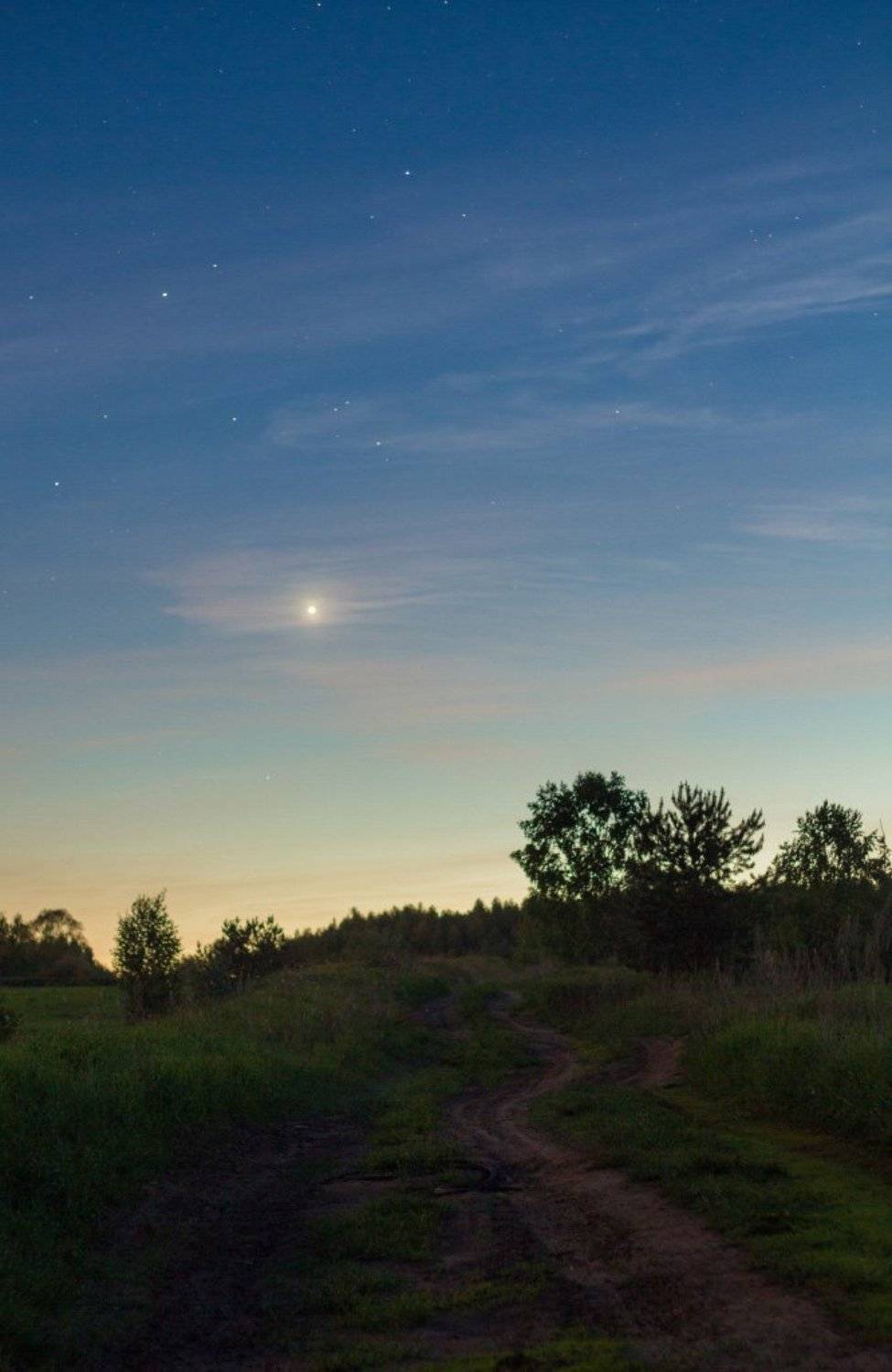 звезда, дорога, вечер, Коровин Кирилл
