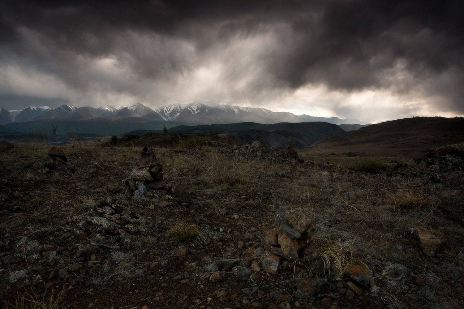 Алтай, Горы, Камни, Небо, Пейзаж, Погода, Природа, Путешествия, Россия, Северо-чуйский, Сибирь, Туризм, Тучи, Александр 'Horimono' Нерозя