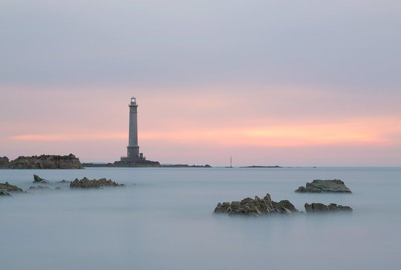 Lighthouse, маяк, Франция, Нормандия, France Lighthouse of Goury at Cap de la Hague, Normandy, France фото превью