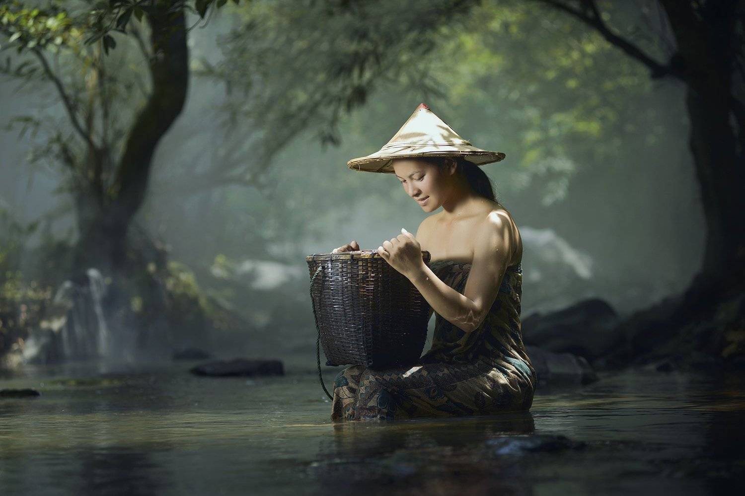 Asia, Asian, Beautiful, Beauty, Culture, Cute, Girl, Light, Photo, Photography, Portrait, River, Thai, Thailand, Woman, Saravut Whanset
