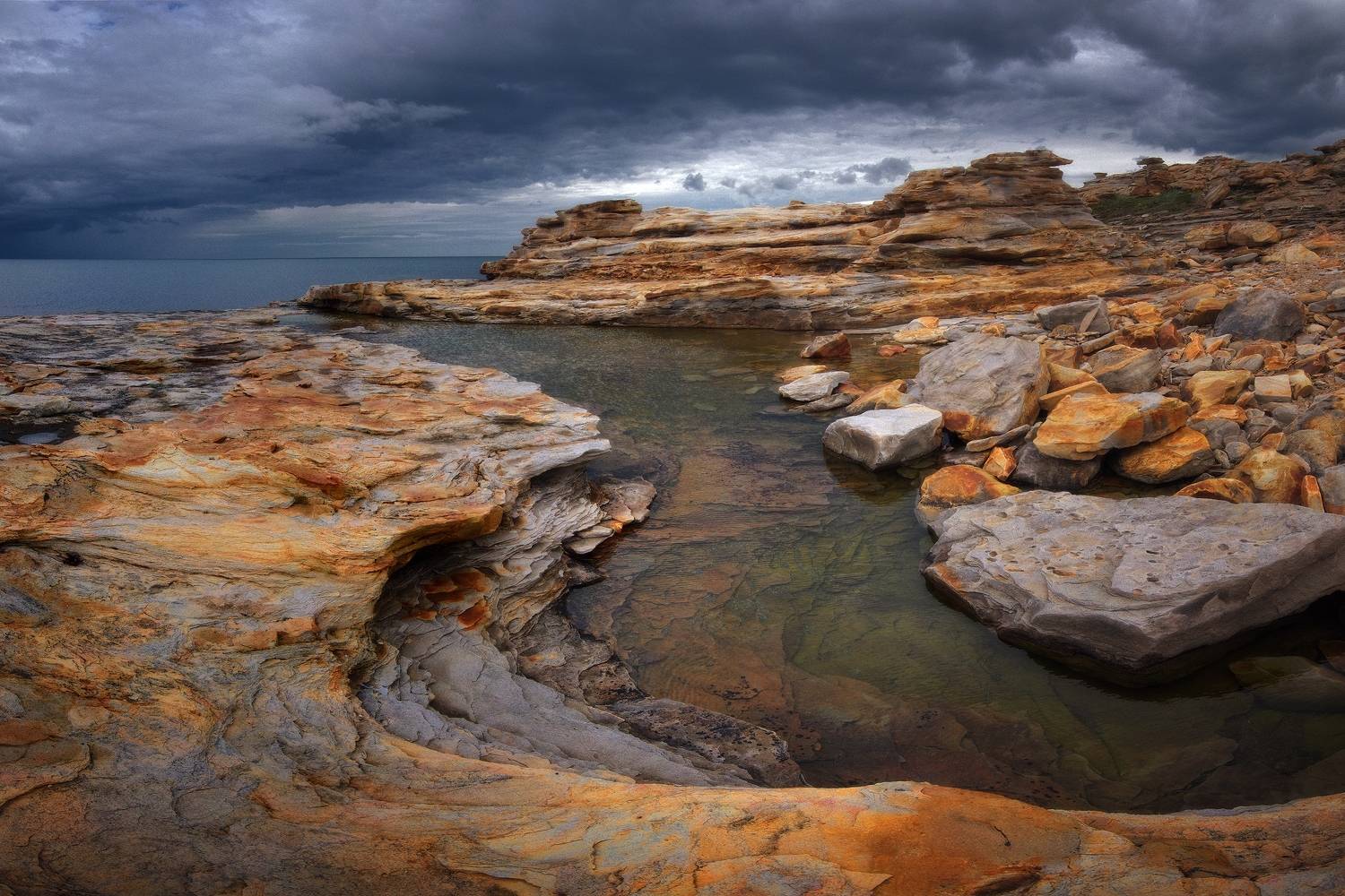 пейзаж, камни, море, Алексей Никонов
