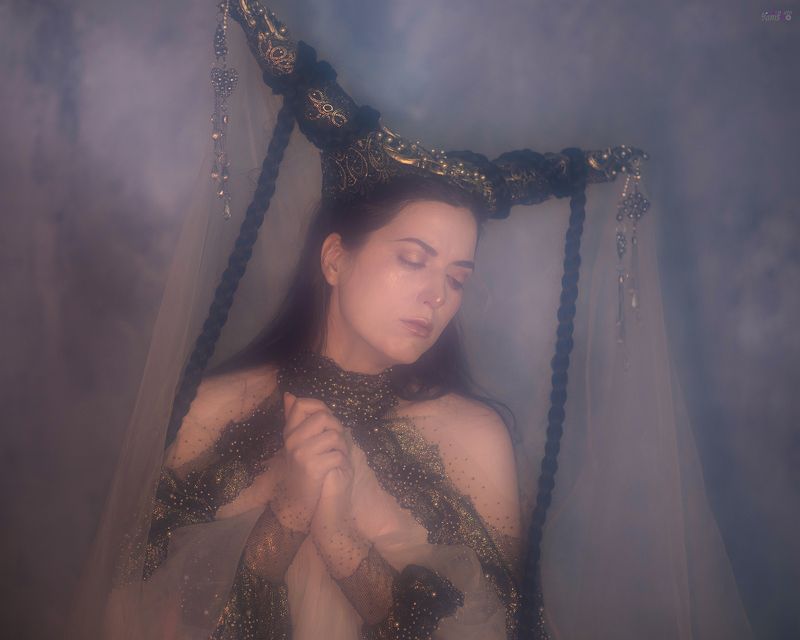 кукла, портрет, фентези, сказка, облака, куклабычковой, студия Плачущая кукла фото превью