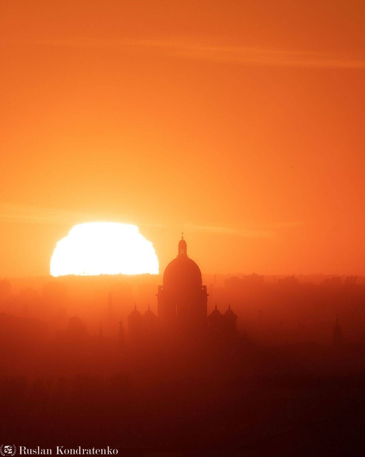 исаакиевский собор, санкт-петербург, рассвет, закат, прострел, Кондратенко Руслан