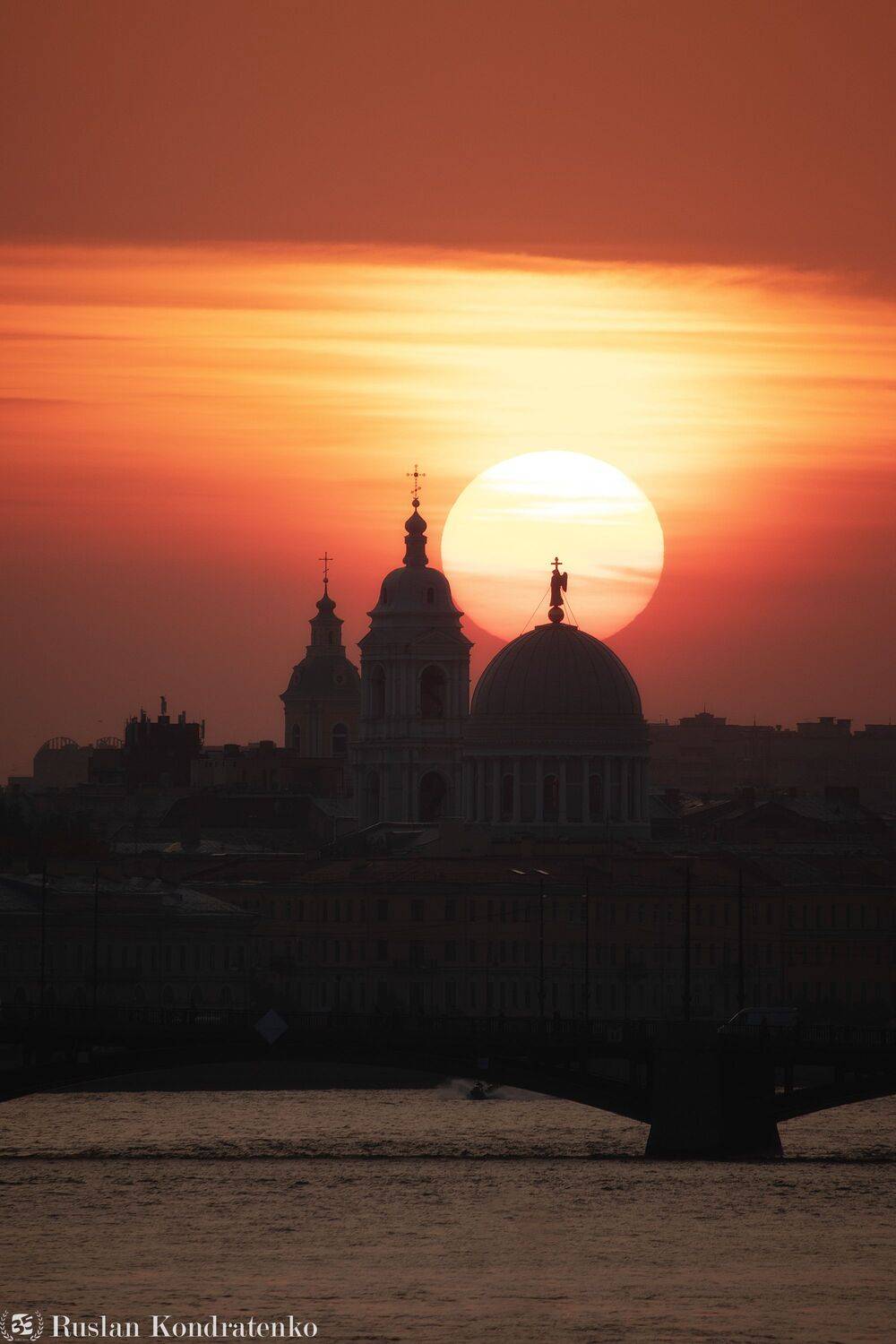 санкт-петербург, закат, прострел, екатерининская церковь, церковь, Кондратенко Руслан