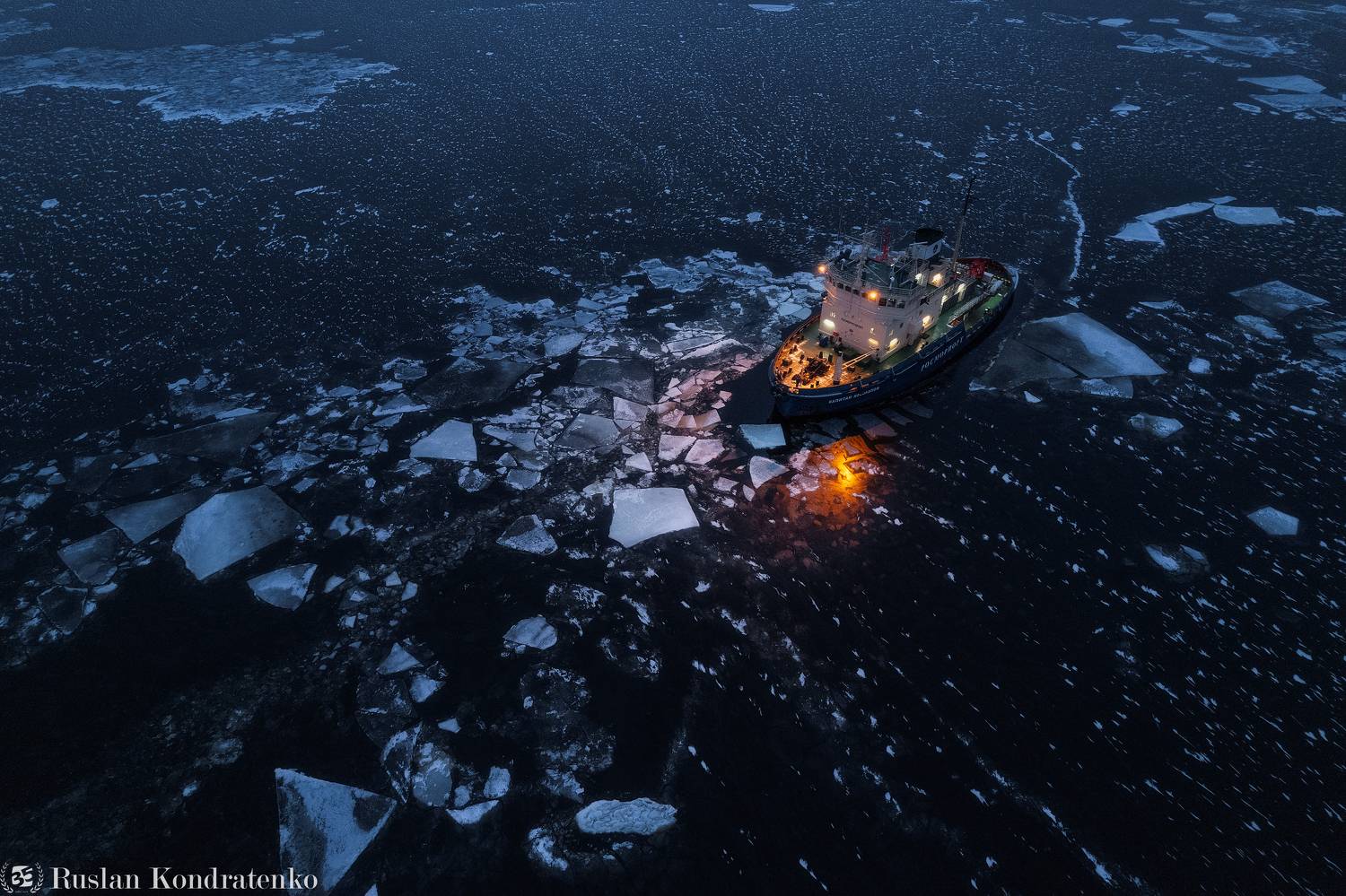 ледокол, topdown, аэрофото, аэрофотография, капитан косолапов, кронштадт, санкт-петербург, Кондратенко Руслан