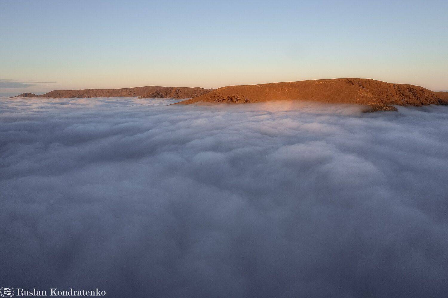 хибины, осень, озеро, кольский полуостров, горы, кольский, облака, аэрофото, аэрофотография, Кондратенко Руслан