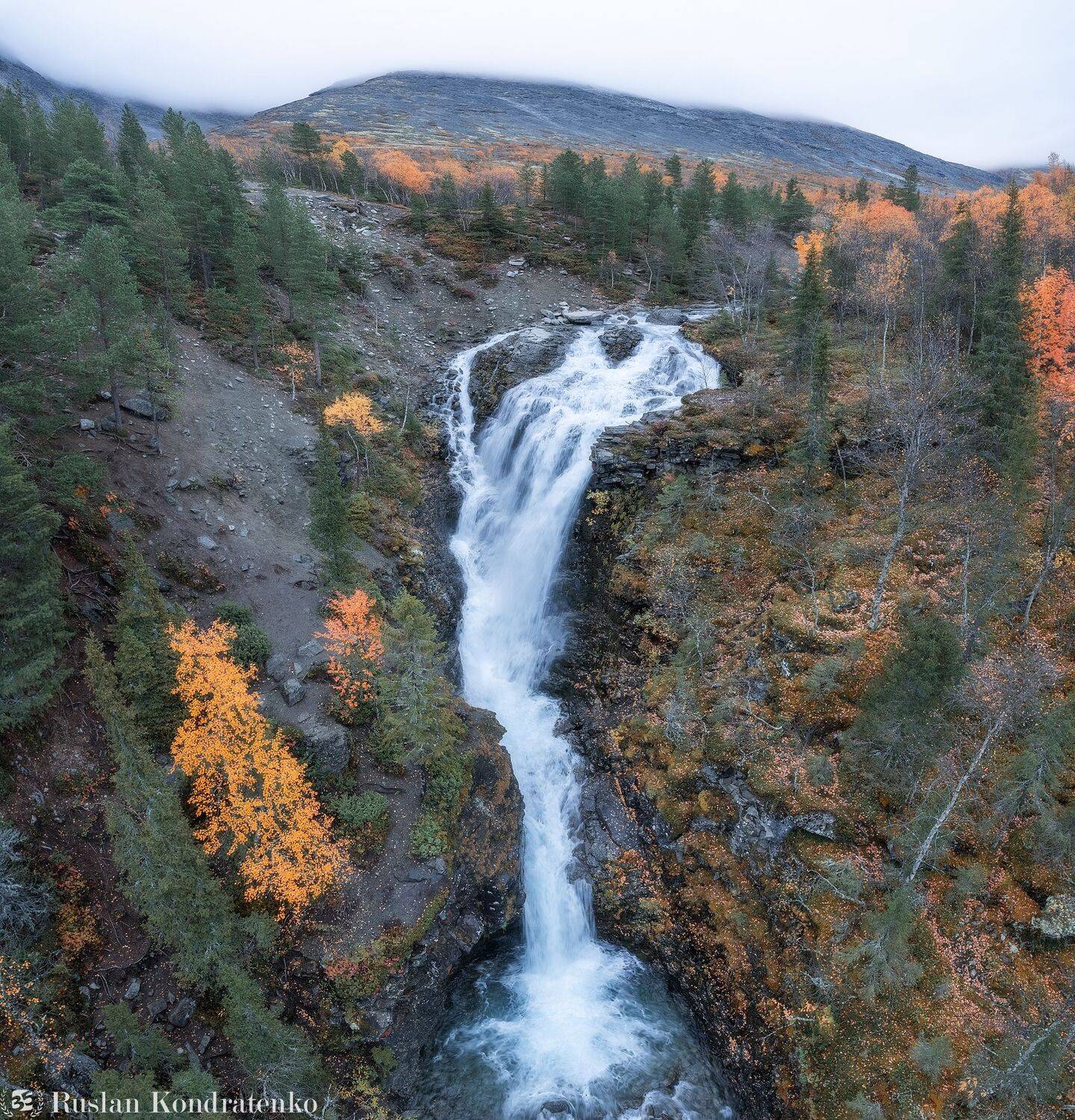 аэрофото, съемка с дрона, аэрофотография, air 2s, хибины, осень, озеро, кольский полуостров, горы, кольский, водопад, Кондратенко Руслан