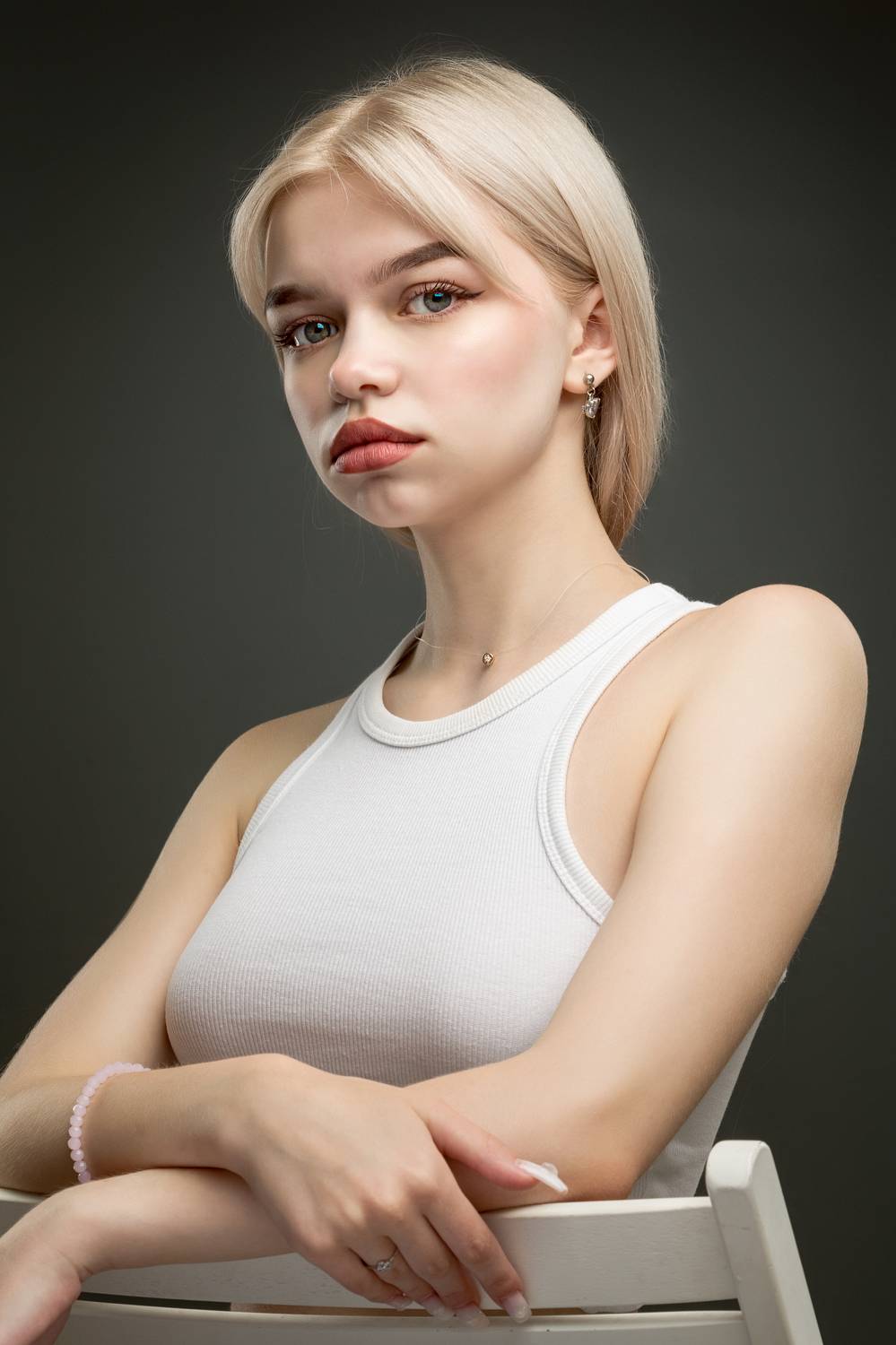 девушка, портрет, глаза, взгляд, Дёгтев Евгений