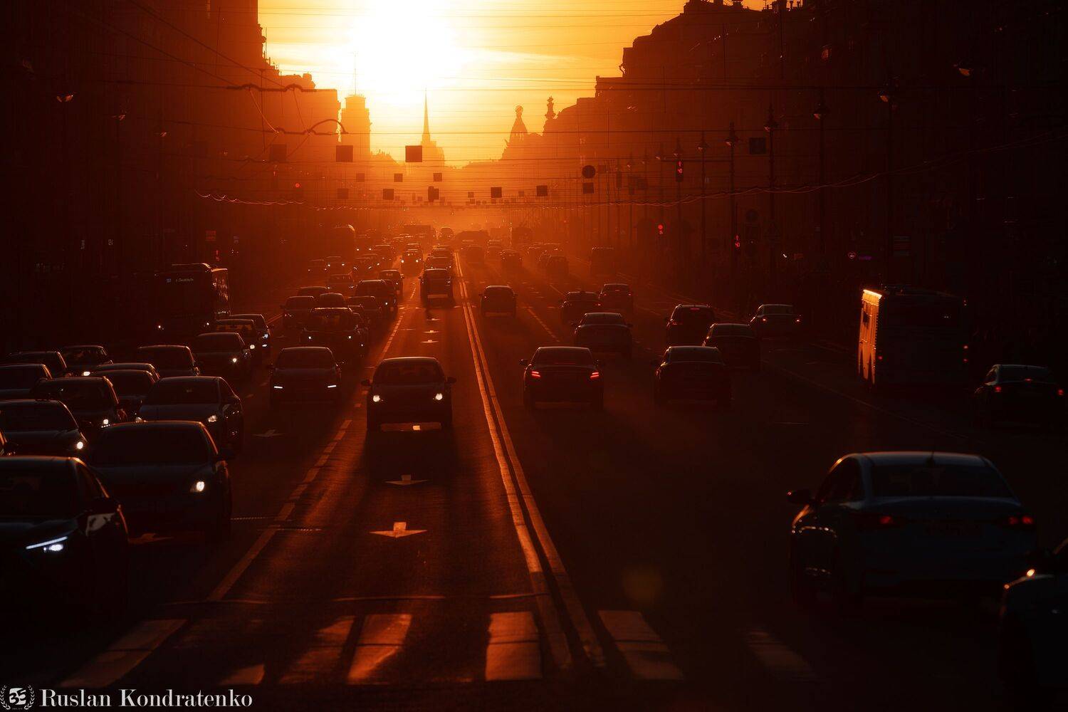 санкт-петербург, закат, прострел, невский, невский проспект, Кондратенко Руслан