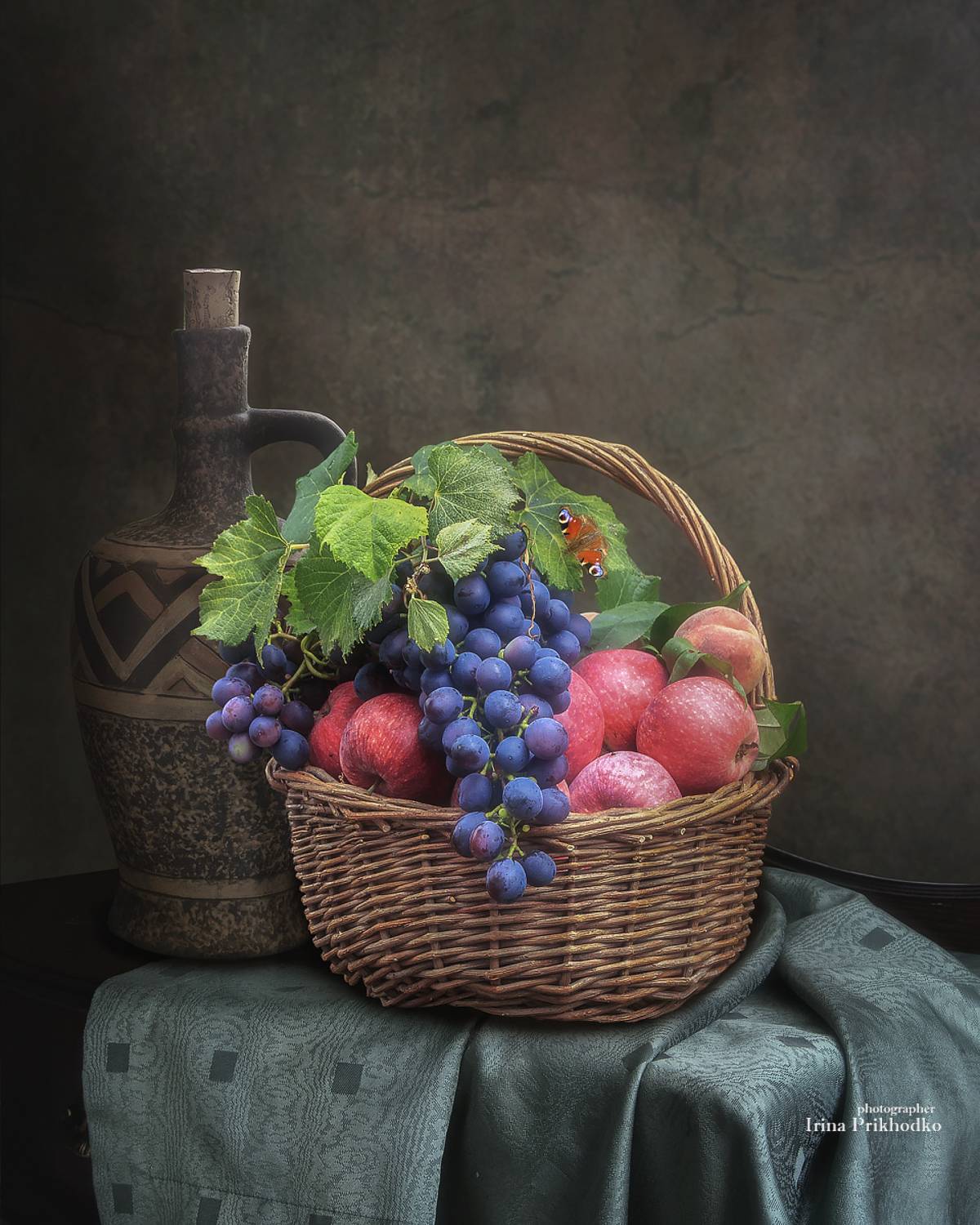 натюрморт, фрукты, корзина, Приходько Ирина
