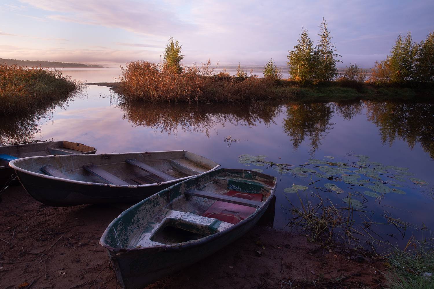 осень, рассвет, вуокса, карелия, ленинградская область, Чавыкина Анастасия