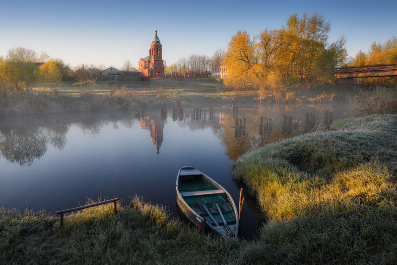 пейзаж,дунилово,рассвет,дунилово спокойствие фото превью