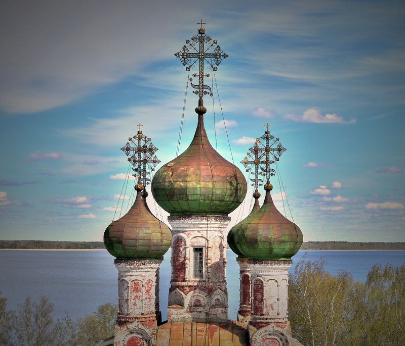 осташков, селигер, купола, храм, Осташков фото превью