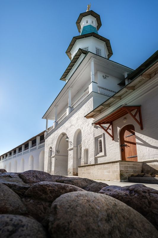 архитектура, монастырь, новый иерусалим, вечер, стены, башни ⠀⠀⠀ фото превью