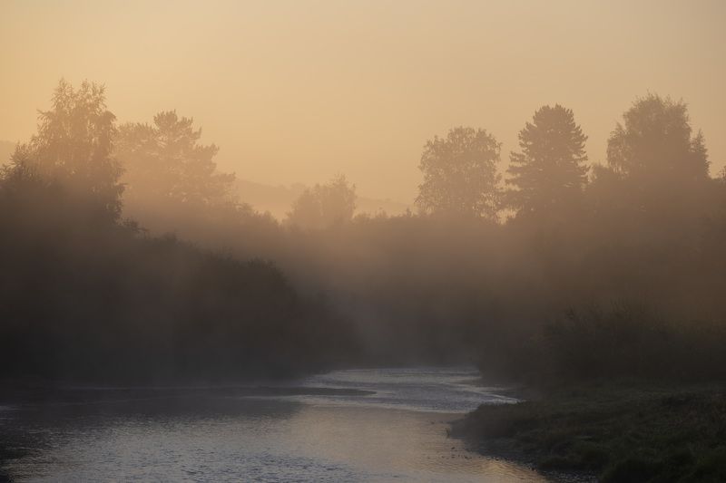Утро на реке фото превью
