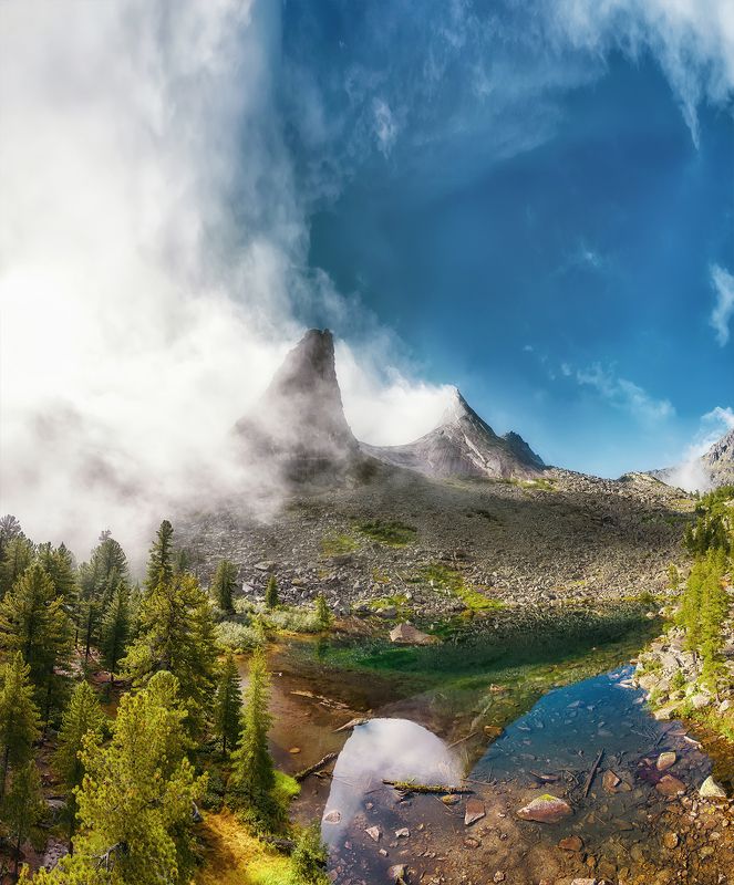 ергаки, парабола, озеро художников Природный Парк Ергаки фото превью