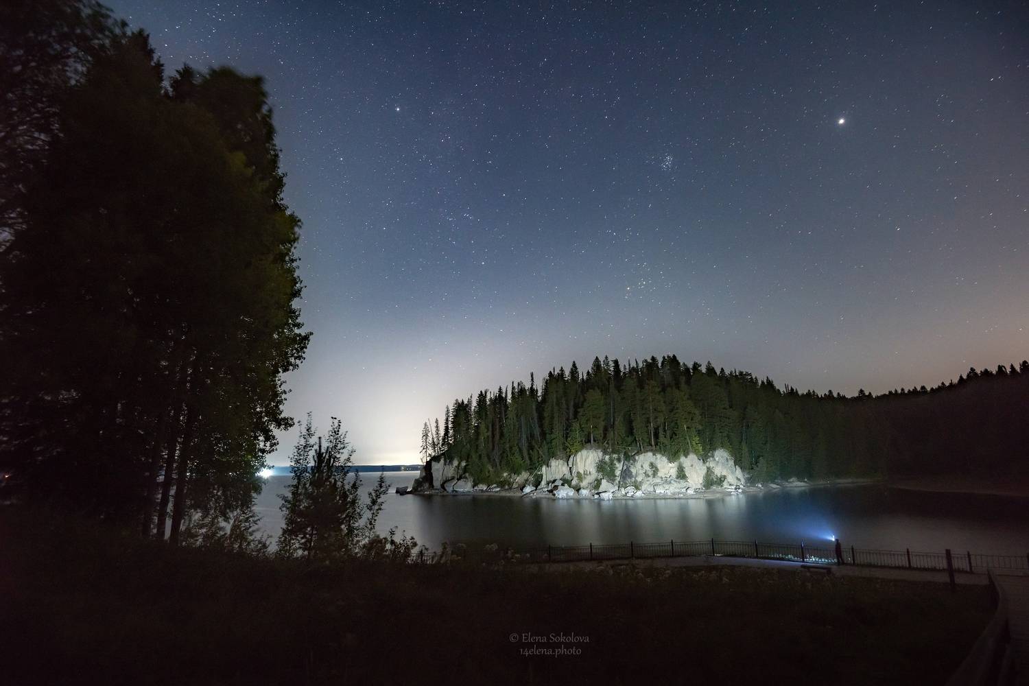 ночь, звезды, природа, пейзаж, лето, Соколова Елена