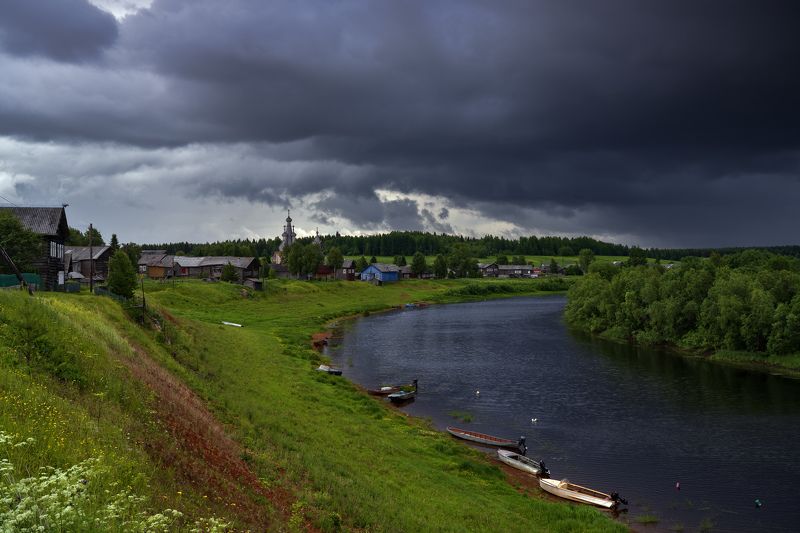 кимжа, архангельская область В Кимже тучи фото превью