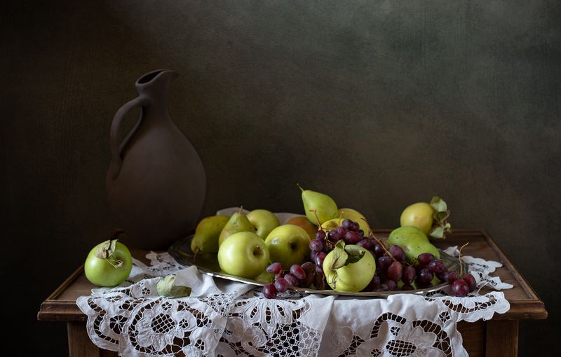 натюрморт, фрукты С фруктами фото превью