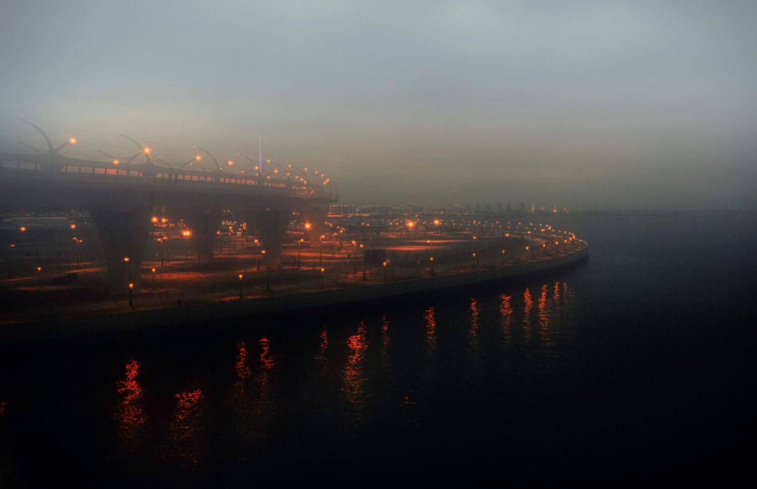 огни отражения туман, Вера Петри