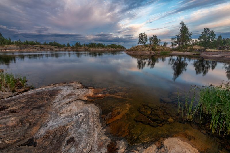 ладога закат облака природа Ладога фото превью