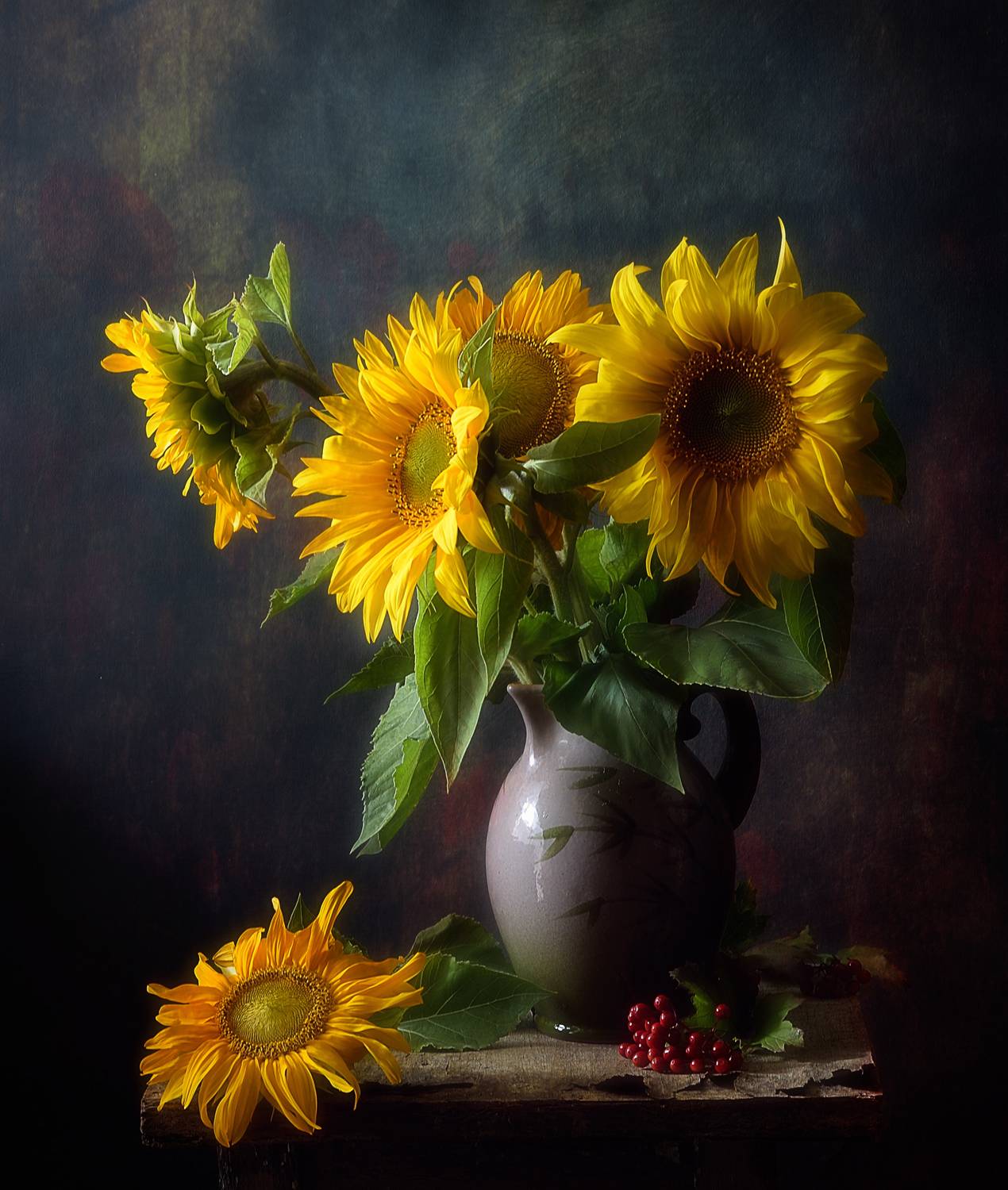 натюрморт,подсолнухи,цветы,букет, Наталия К