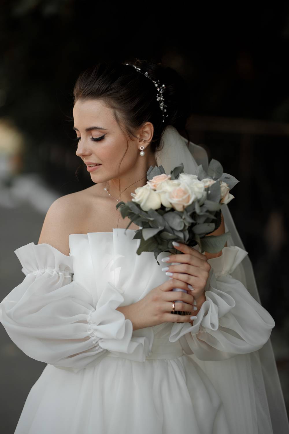 девушка, портрет, фотосессия, girl, model, modeling, portrait,творческий портрет, женский портрет, woman, young woman, glamour, постановка, постановочная фотография, fashion, невеста, свадьба, bride, wedding, Васильев Владимир