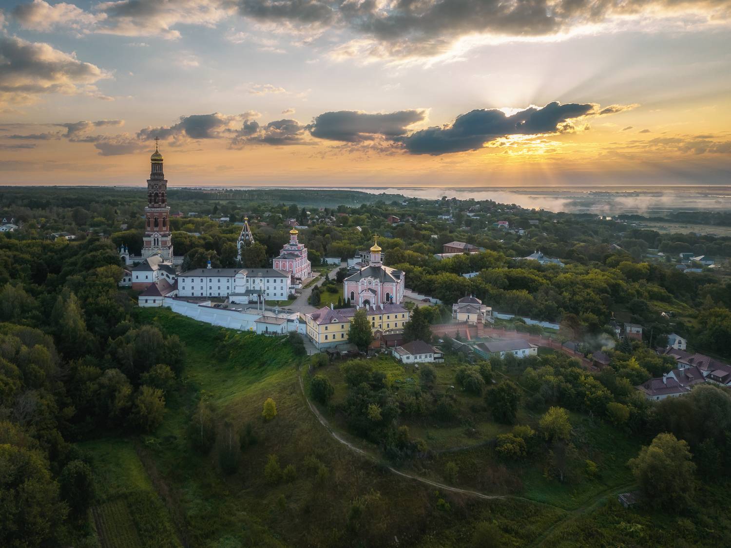 монастырь рассвет утро природа храм церковь monastery morning church nature, Юхова Аня