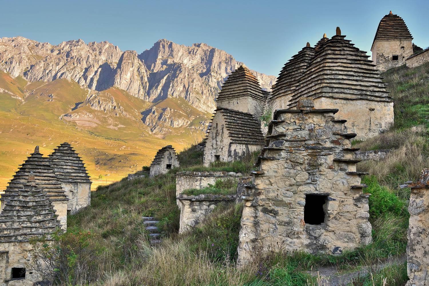 осетия, даргавс, утро, горы, рассвет,, Байдуков Александр