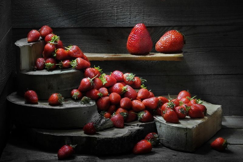 ягоды, клубника, земляника, еда, дача, сад, огород, Король с королевой. фото превью