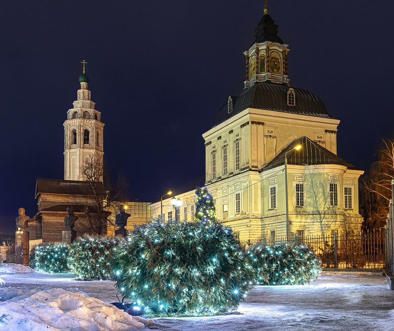 Николо-Зарецкий храм зимой фото превью