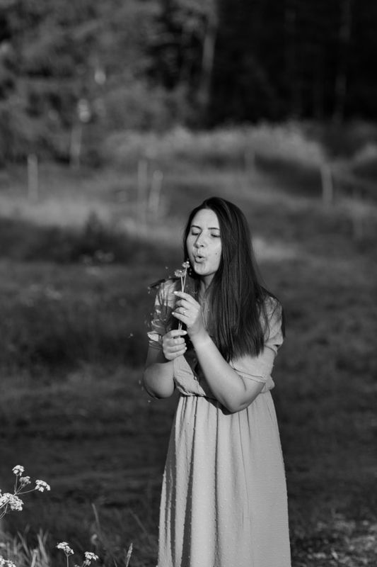 #женскийпортрет #чернобелое #чб #фотосессиянаприроде  ОДУВАНЧИК фото превью