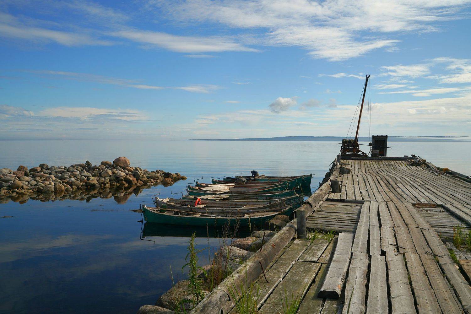 shore, boat, pier, sea, island, sky, summer, landscape, horizon, marina,  Сергей Андреевич