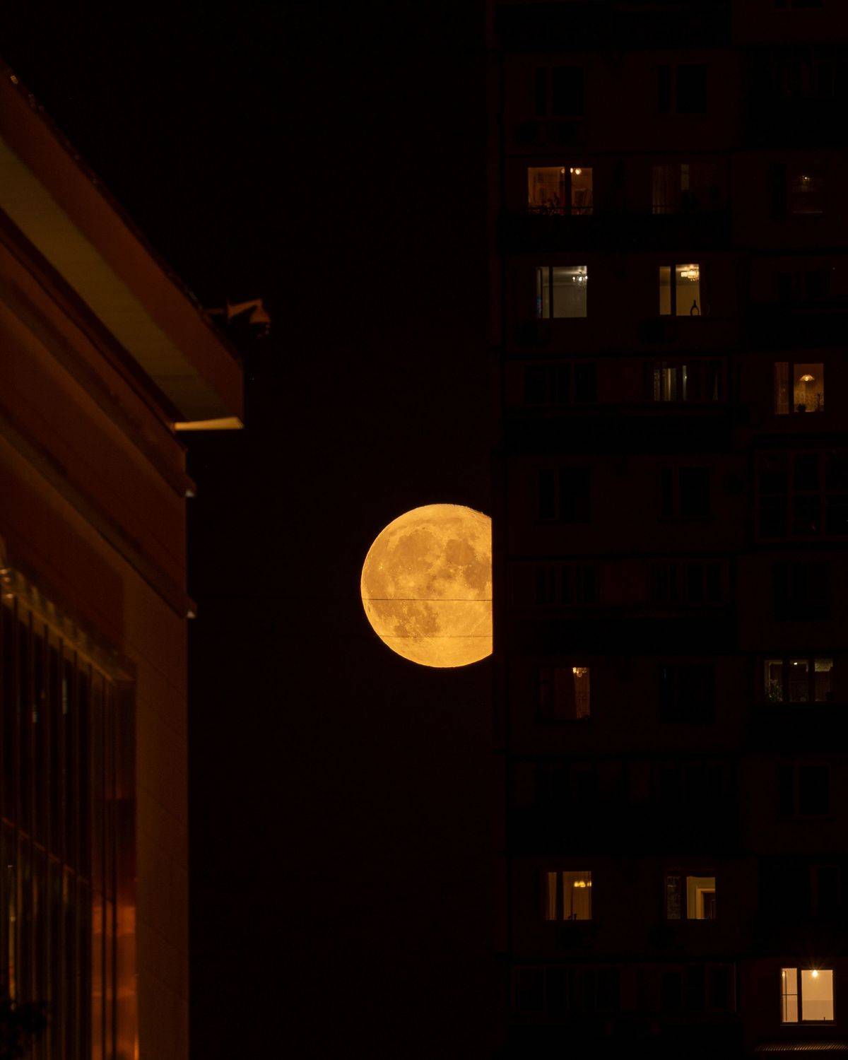 луна, полнолуние, москва, moon, fullmoon, moscow, Баландин Дмитрий