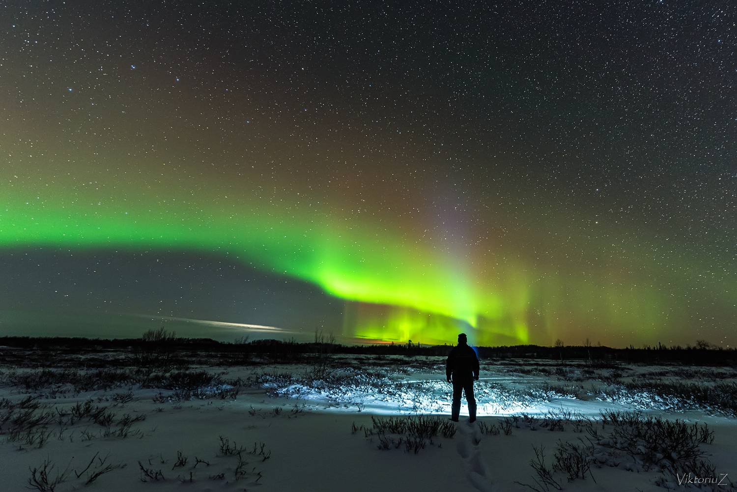 северное сияние, полярное сияние, заполярье, aurora borealis, polar lights, Куликов Виктор