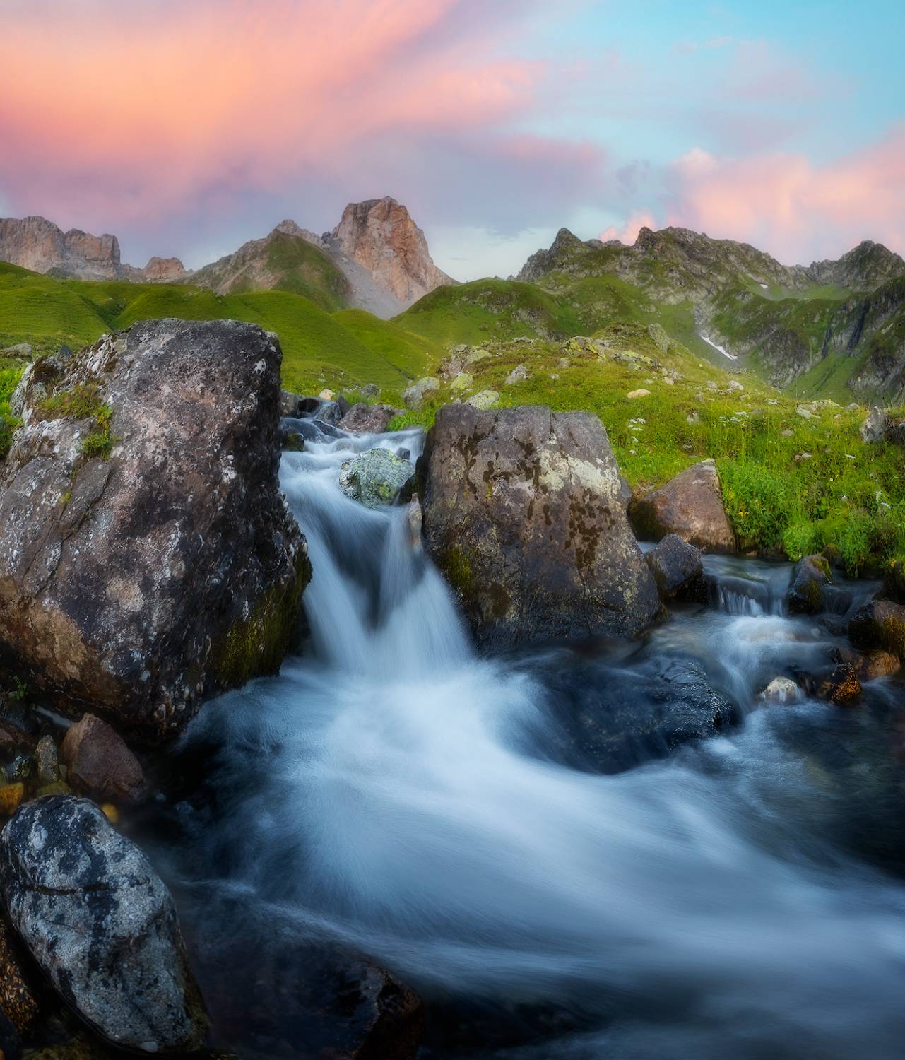 кавказ, горы, закат, Марголин Алексей