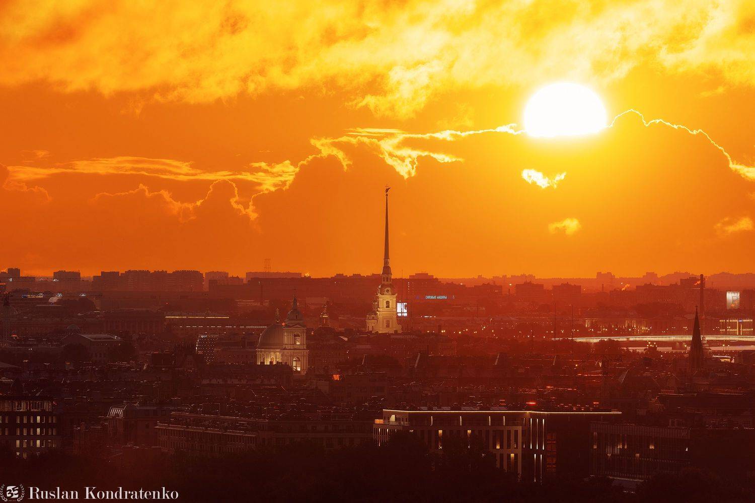 санкт-петербург, рассвет, закат, прострел, петропавловская крепость, петропавловский собор, композитная фотография, time blending, Кондратенко Руслан