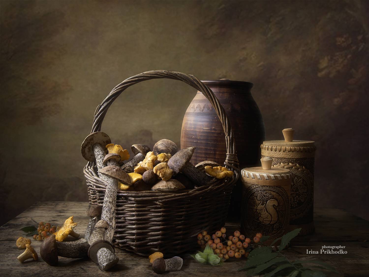 натюрморт, грибы, лето, деревенский, Приходько Ирина