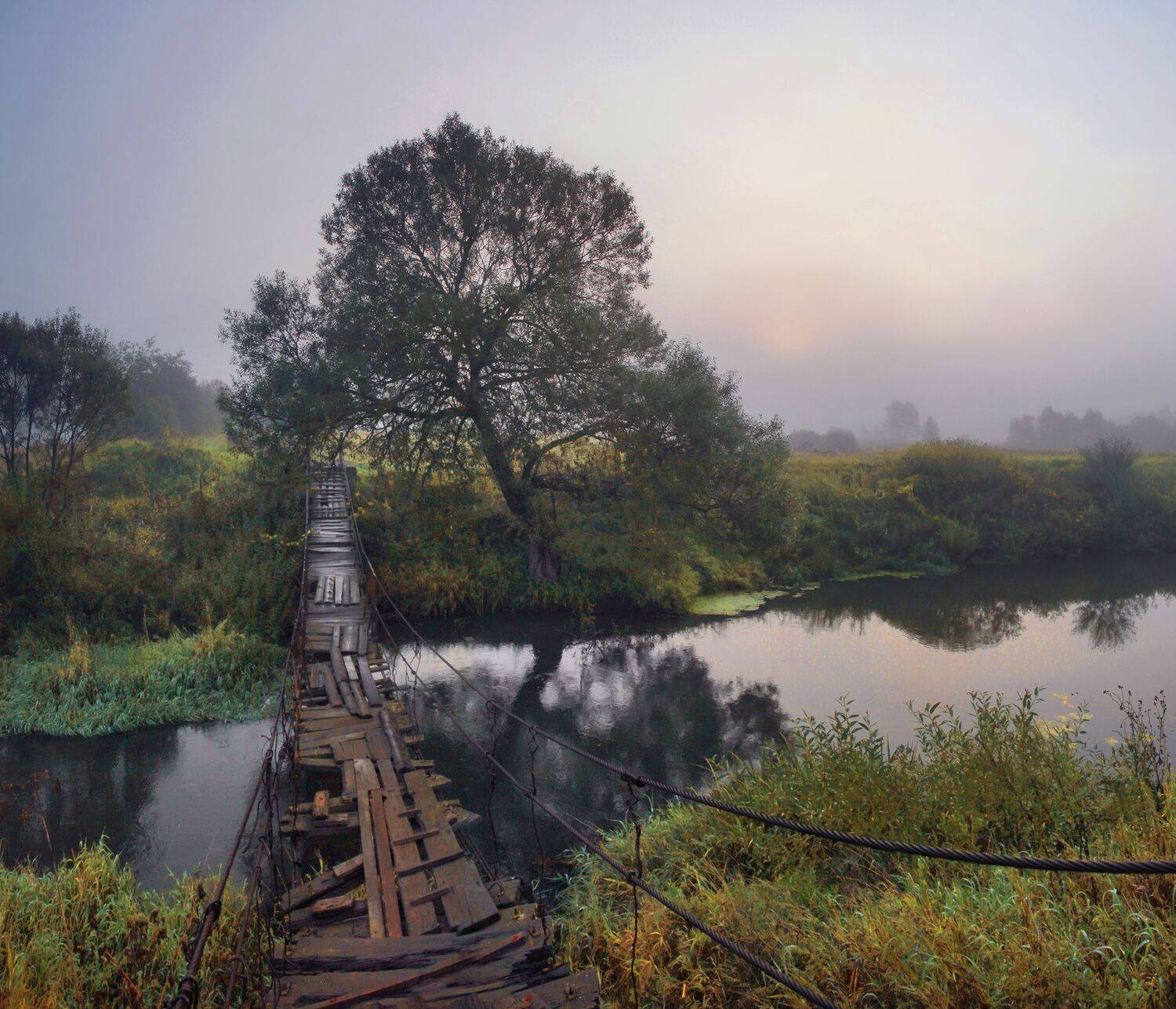 мостик, река, Александр Свистков