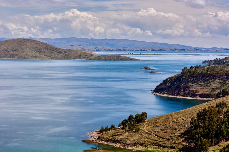 outdoors, nature, scenics - nature, mountain,sky, lake, water, day, cloud - sky, landscape - scenery, tranquility, bolivia, titicaca lake, titicaca, idyllic, travel Titicaca фото превью