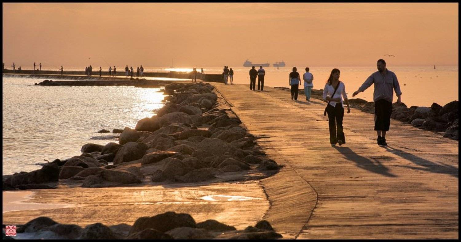 закат, мол, горизонт, Cairns (Павел Васильев)