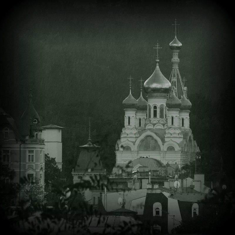 россия, православие, вера, любовь, благодарность, бог, храм, монастырь, церковь, собор Ненастье фото превью