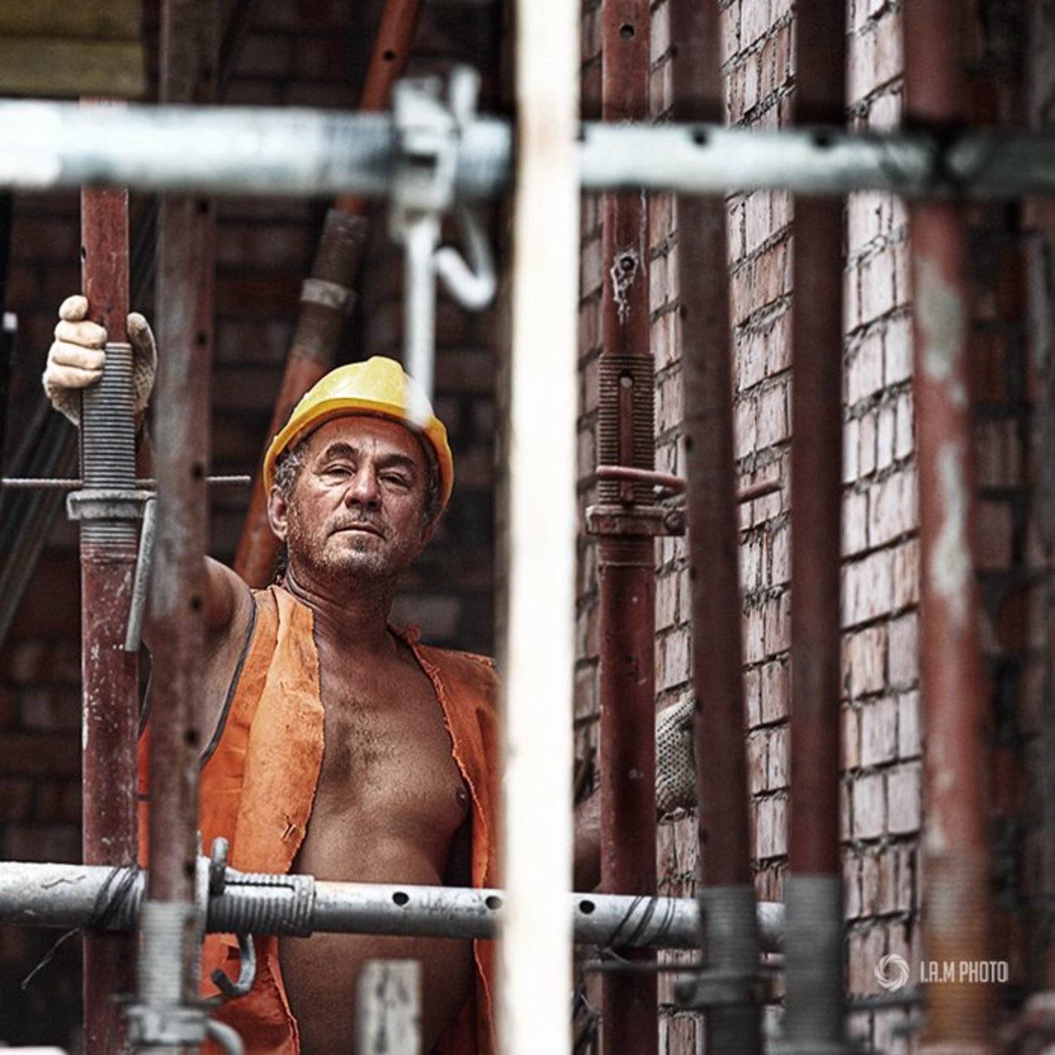 строитель, портрет, Артём Саватеев