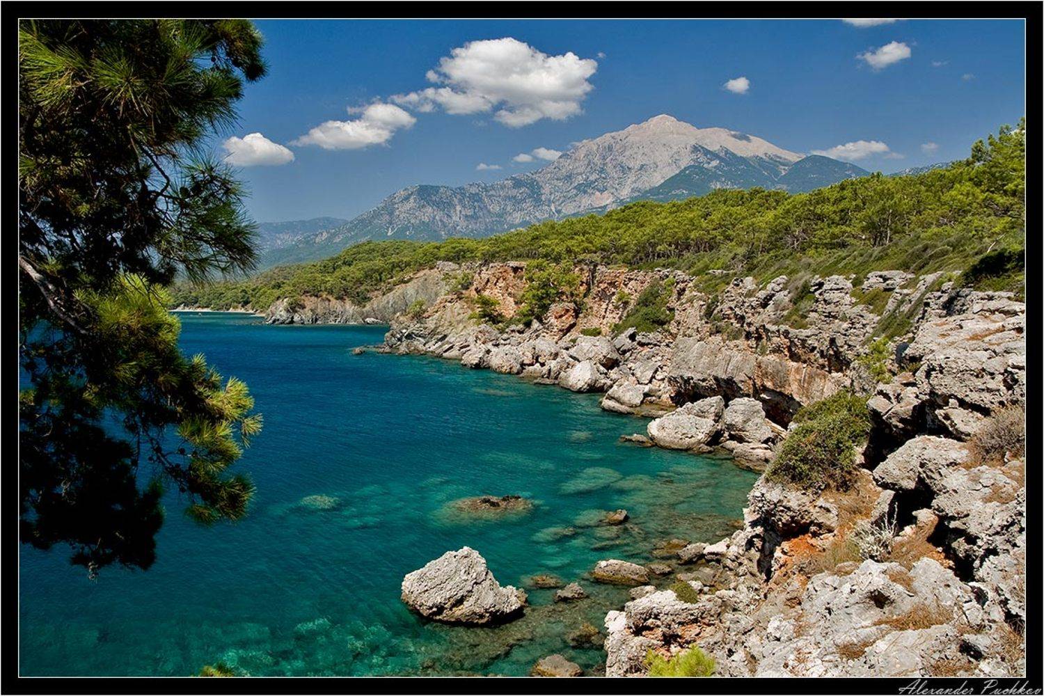 турция, кемер, море, бухта, горы, пейзаж, Alexander Puchkov