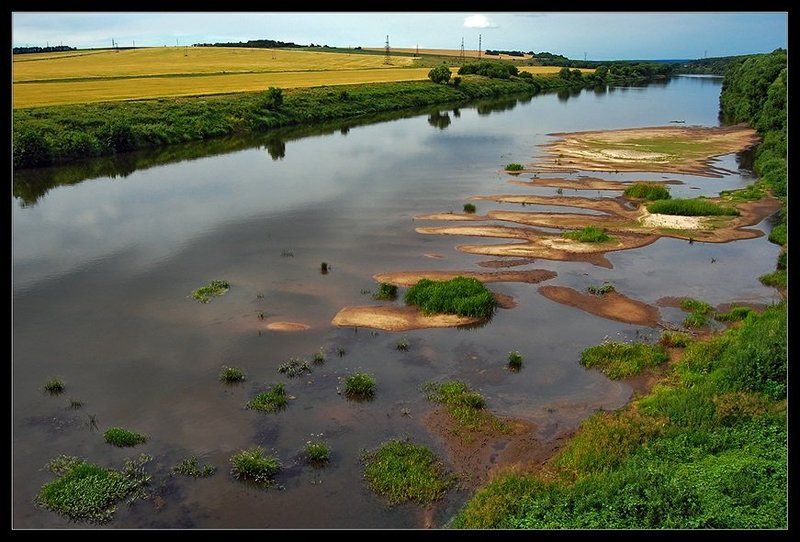 дон, река, простор, поле, мель, песок Дон фото превью